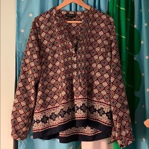 Forever 21+ button up polyester blouse